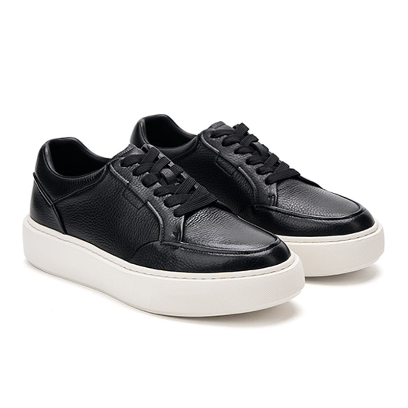 Men’s Casual Deerskin Trainers with 4 cm Sole