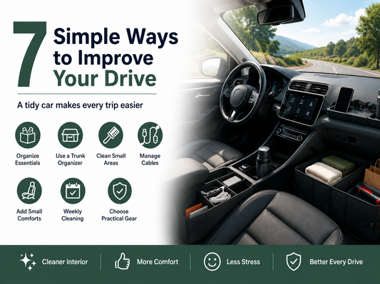 7 Simple Ways to Make Your Car Feel Cleaner, More Organized, and More Comfortable