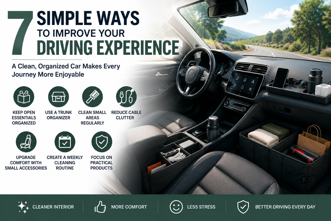 7 Simple Ways to Make Your Car Feel Cleaner, More Organized, and More Comfortable