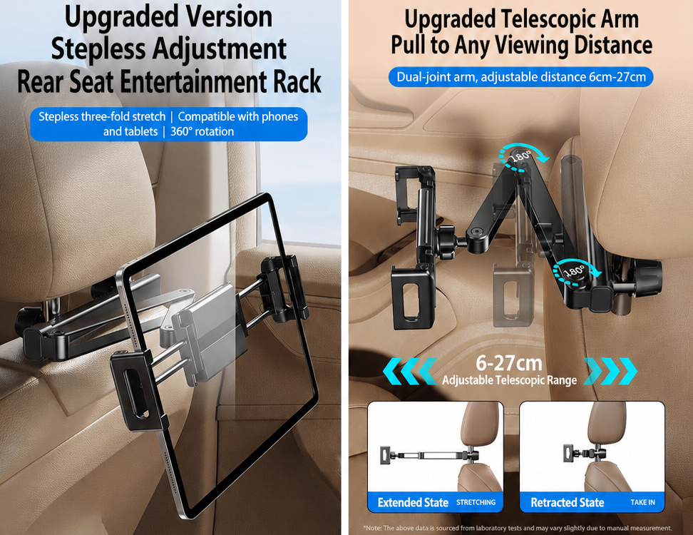 Car Headrest Tablet Holder