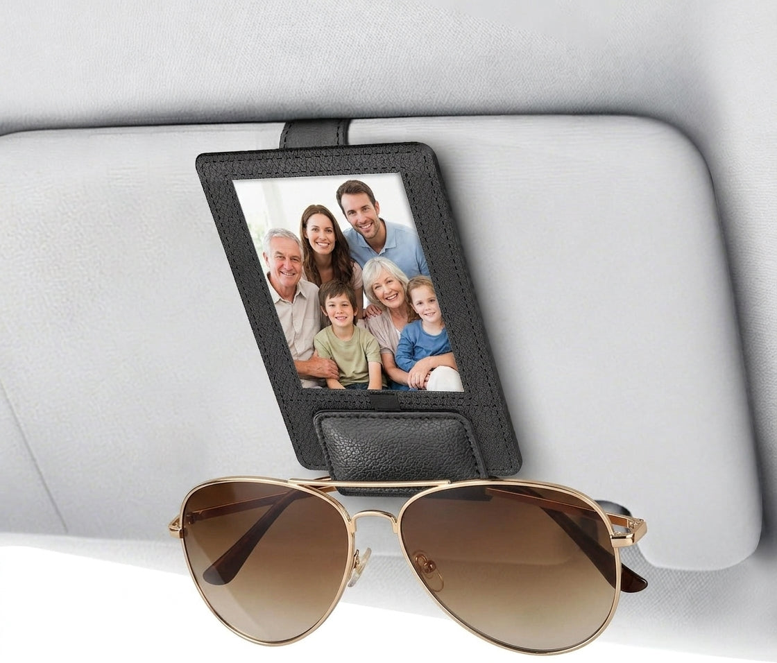 Car Picture Sunglass Holder 2 in 1