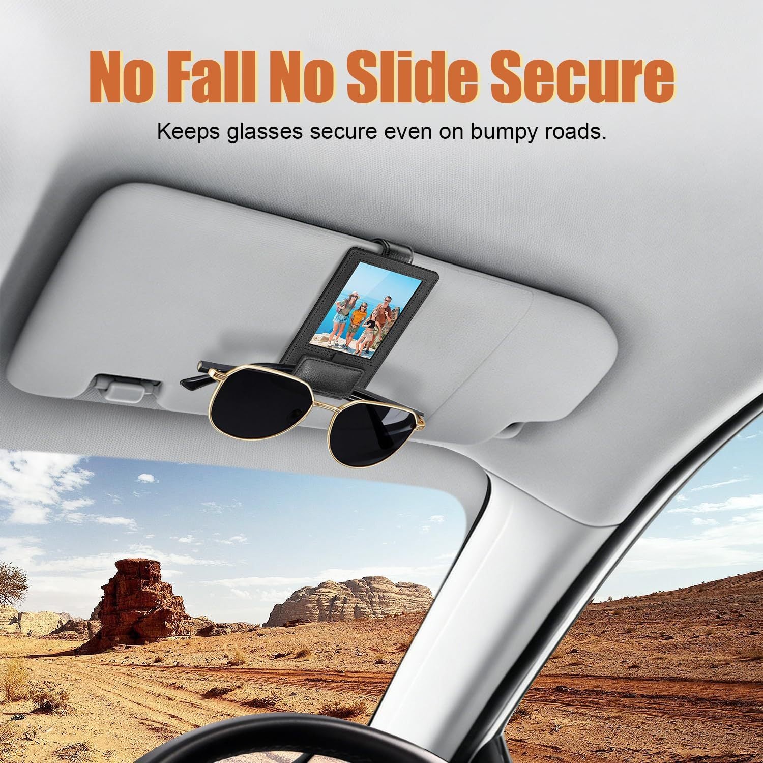 Car Picture Sunglass Holder 2 in 1