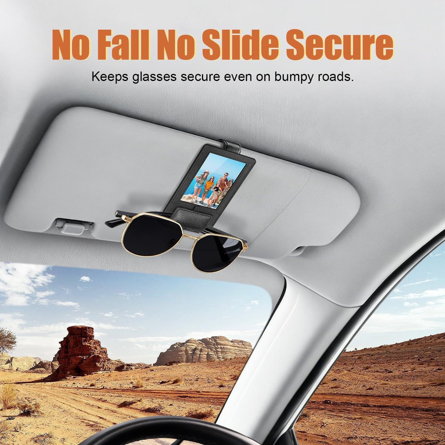 Car Picture Sunglass Holder 2 in 1