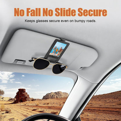 Car Picture Sunglass Holder 2 in 1