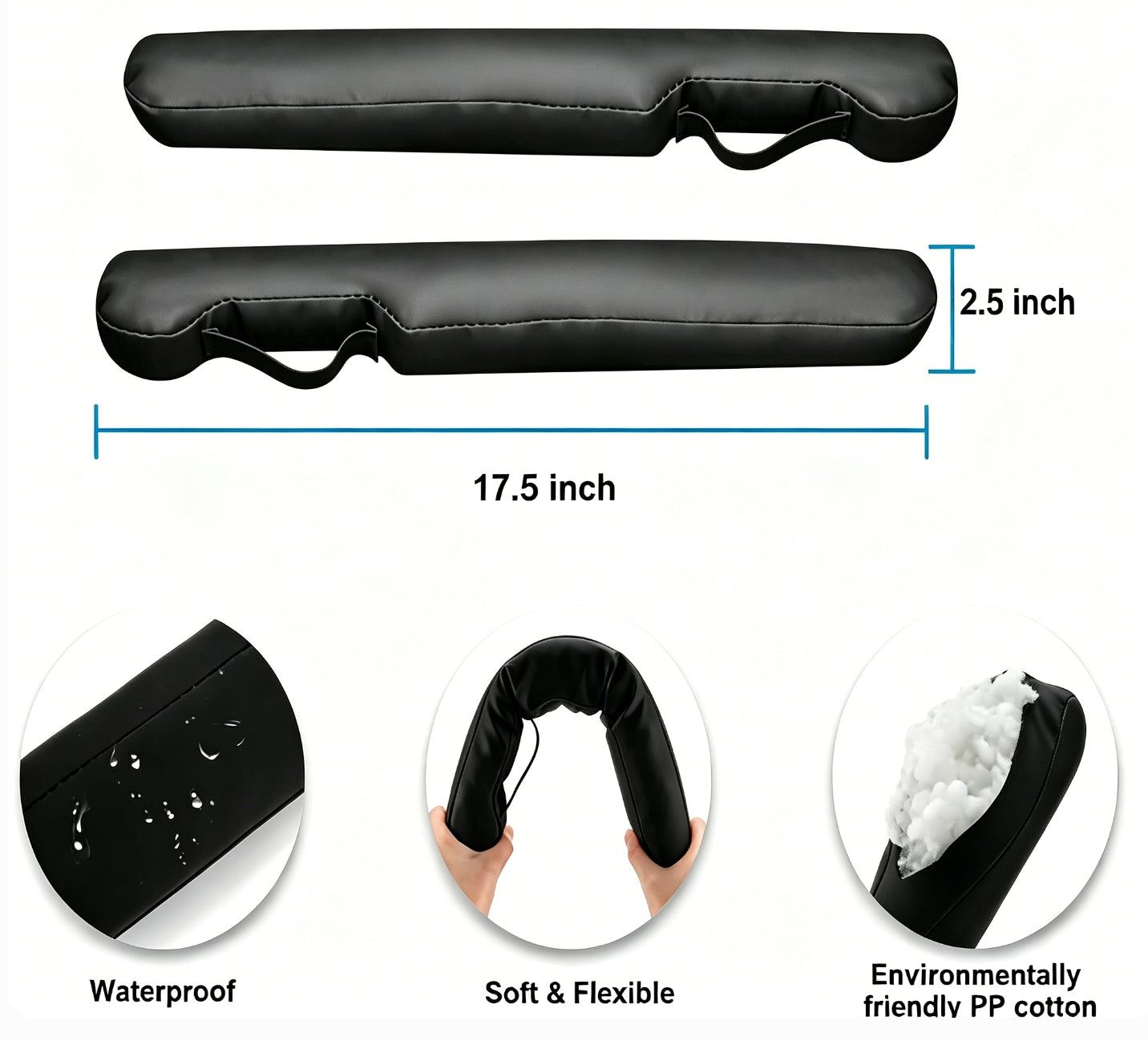1 Set Leather Car Seat Gap Filler