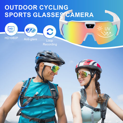 Smart Sunglasses with Camera Smart Video Recording Glasses for Men Women Cycling Hiking Action Sports with 32GB Memory