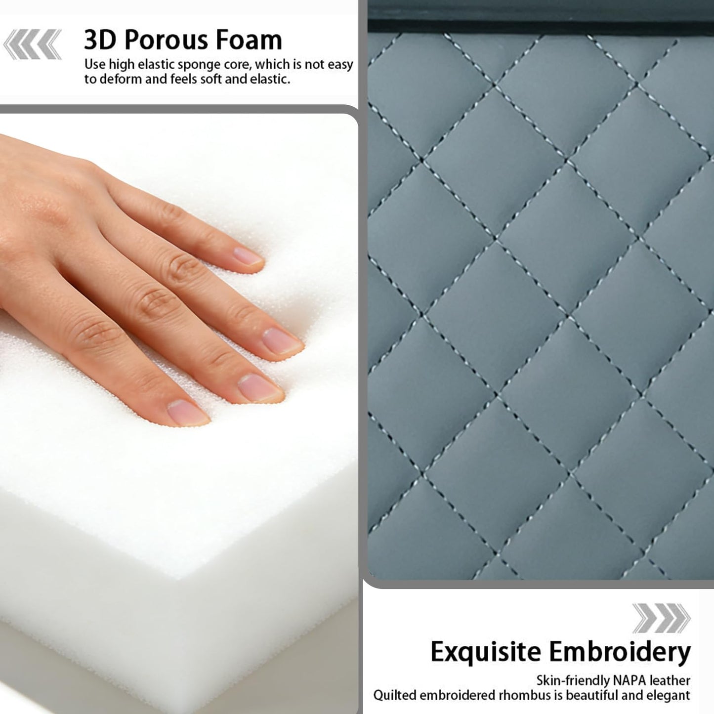 4 in 1 Car Armrest Box with Cushion