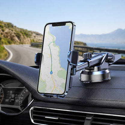 Adjustable Suction Cup Car Phone Mount with Telescopic Arm