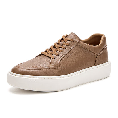 Men’s Casual Deerskin Trainers with 4 cm Sole