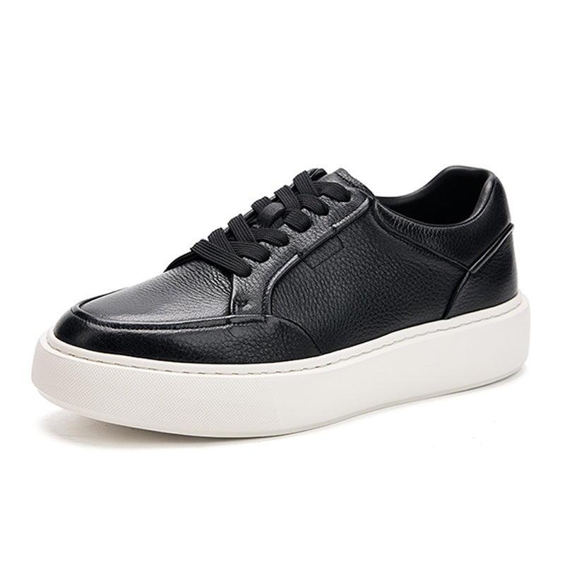 Men’s Casual Deerskin Trainers with 4 cm Sole