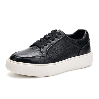 Men’s Casual Deerskin Trainers with 4 cm Sole