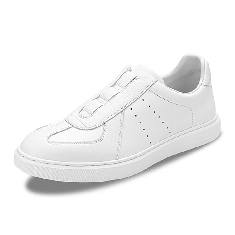 Men’s Low-Top Leather Trainers with EVA Sole