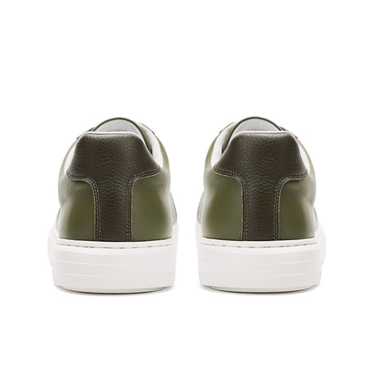 Men’s Low-Top Leather Trainers with EVA Sole
