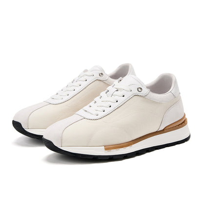 Men’s Leather and Canvas Trainers