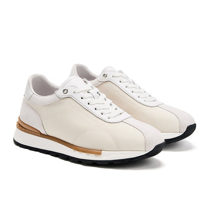 Men’s Leather and Canvas Trainers
