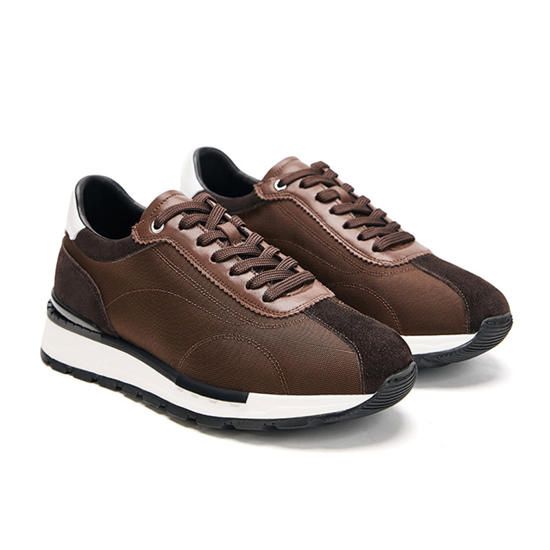 Men’s Leather and Canvas Trainers