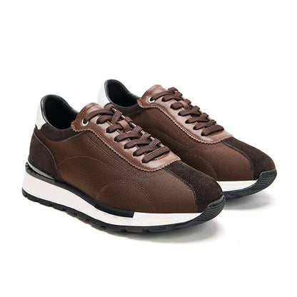 Men’s Leather and Canvas Trainers