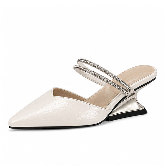 Women’s Pointed Toe Wedge Mule Sandals
