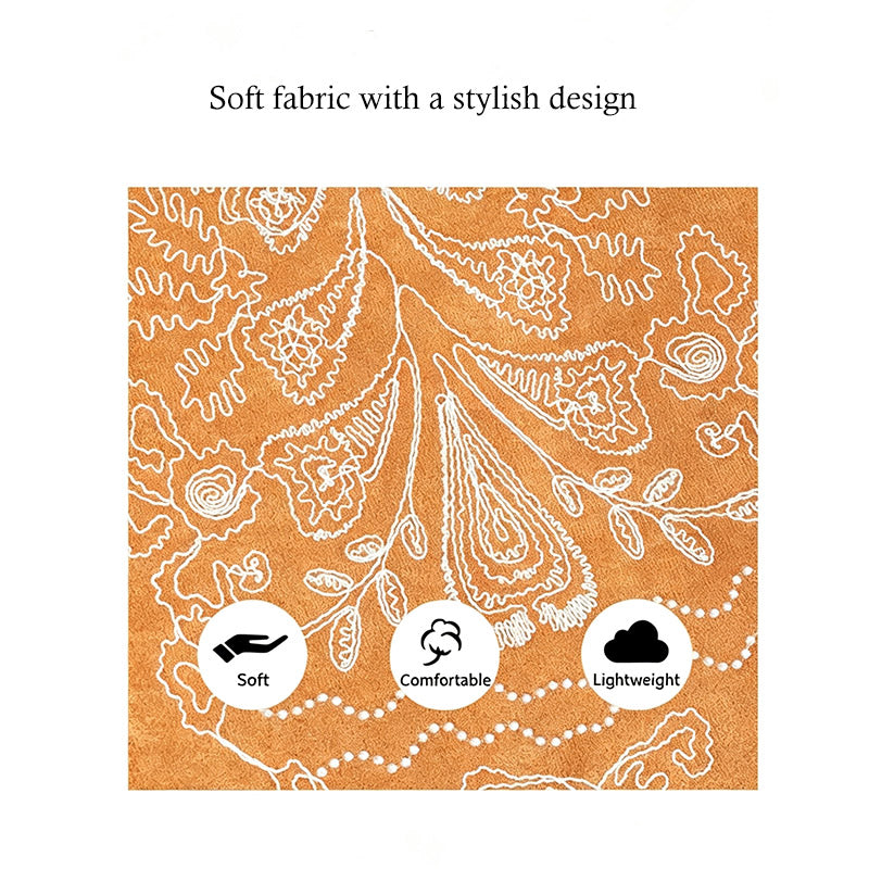 Patterned Suede Tote Bag