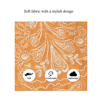 Patterned Suede Tote Bag